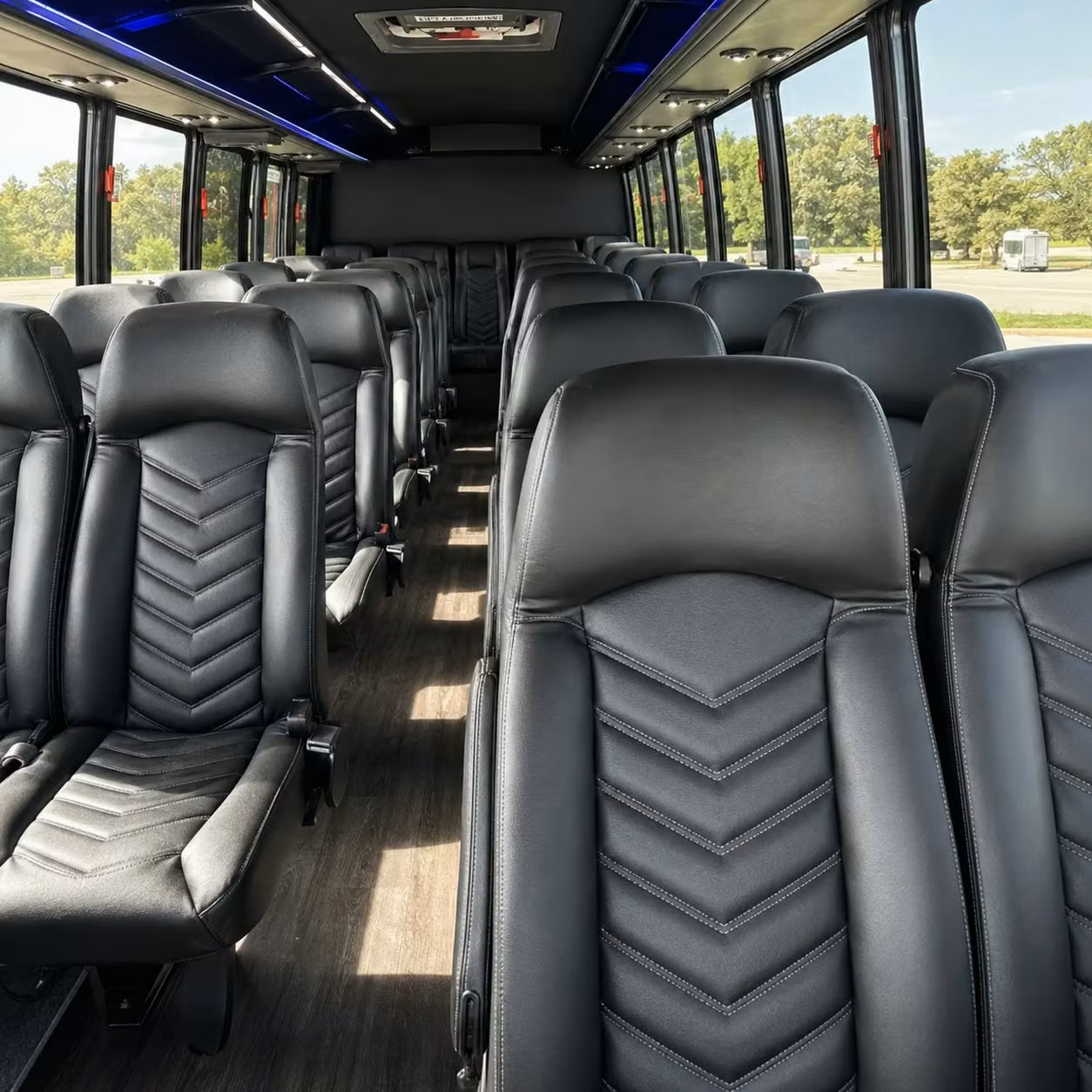 28 passenger minibus interior