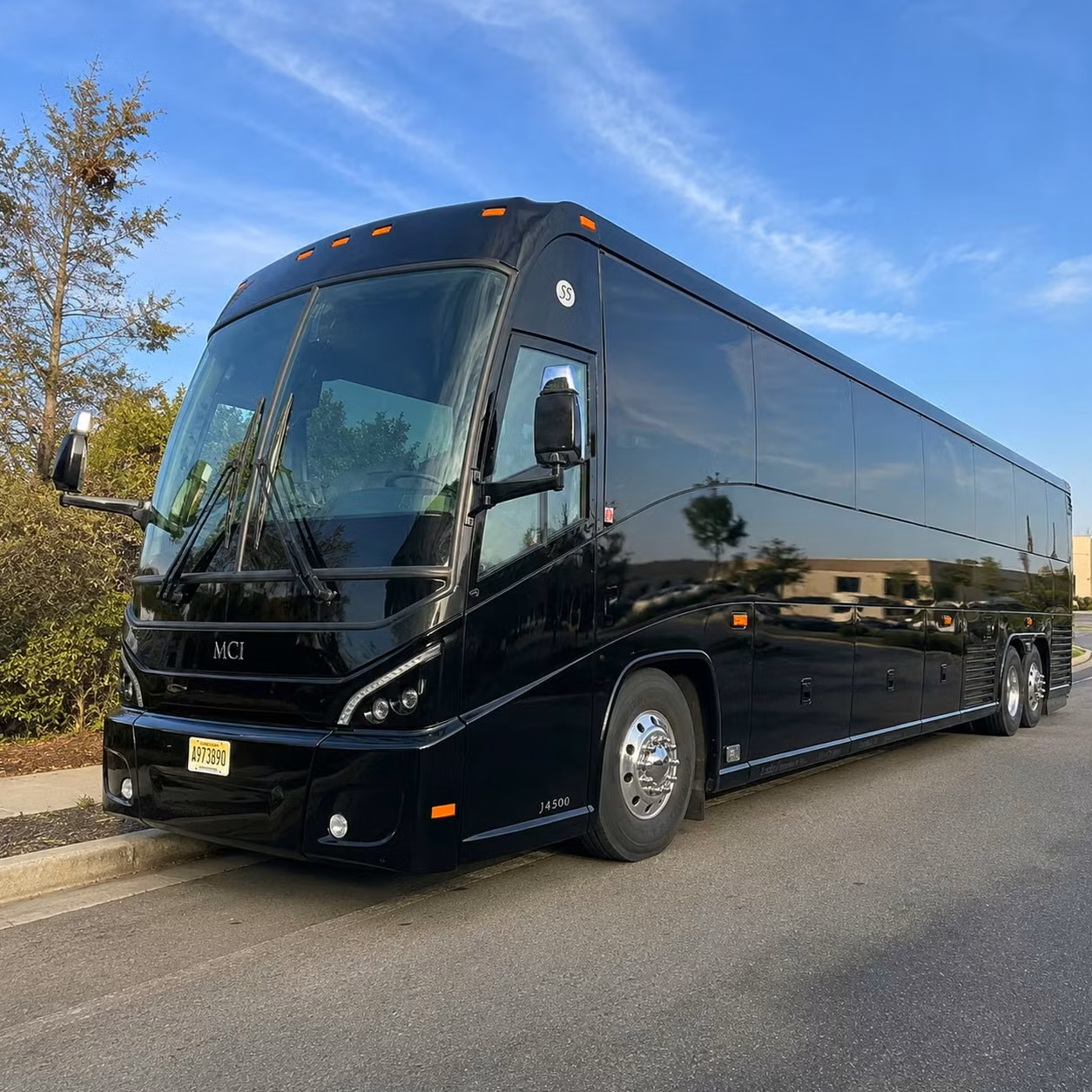iowa city charter bus rental exterior