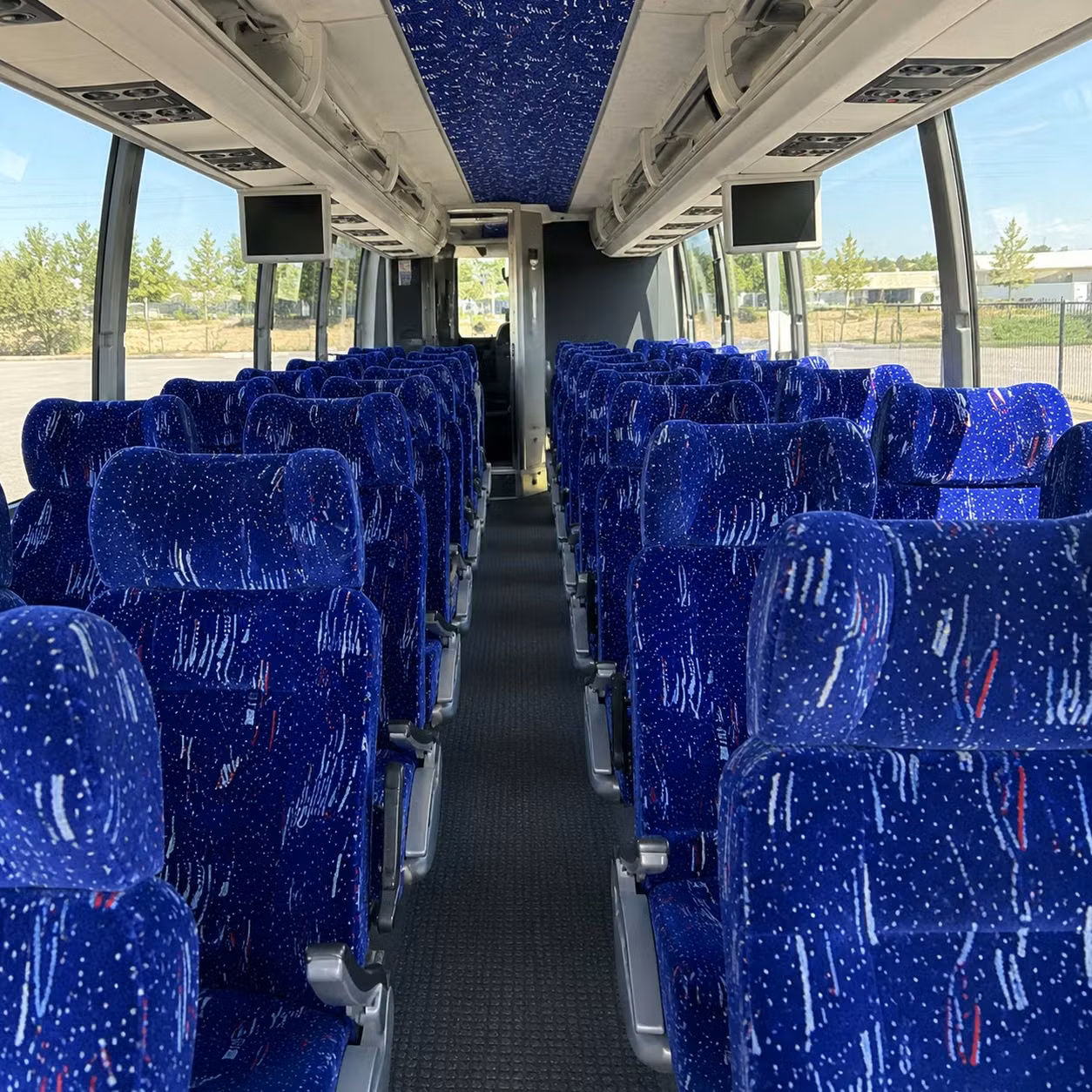 iowa city charter bus rental inside
